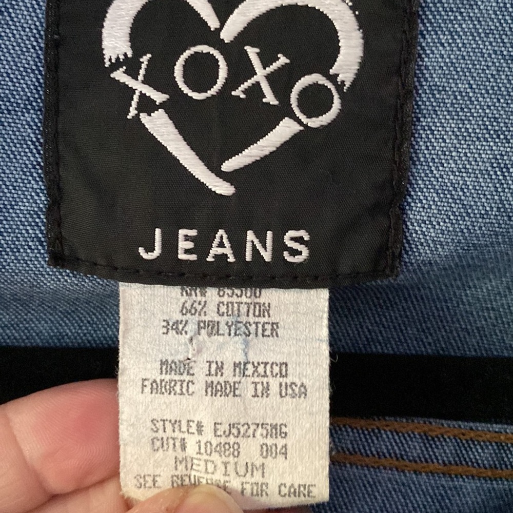 Vintage XOXO Denim button up dress coat - Picture 6 of 12